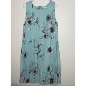 Fair Lady Pleated Sleeveless Floral Dress Size 12